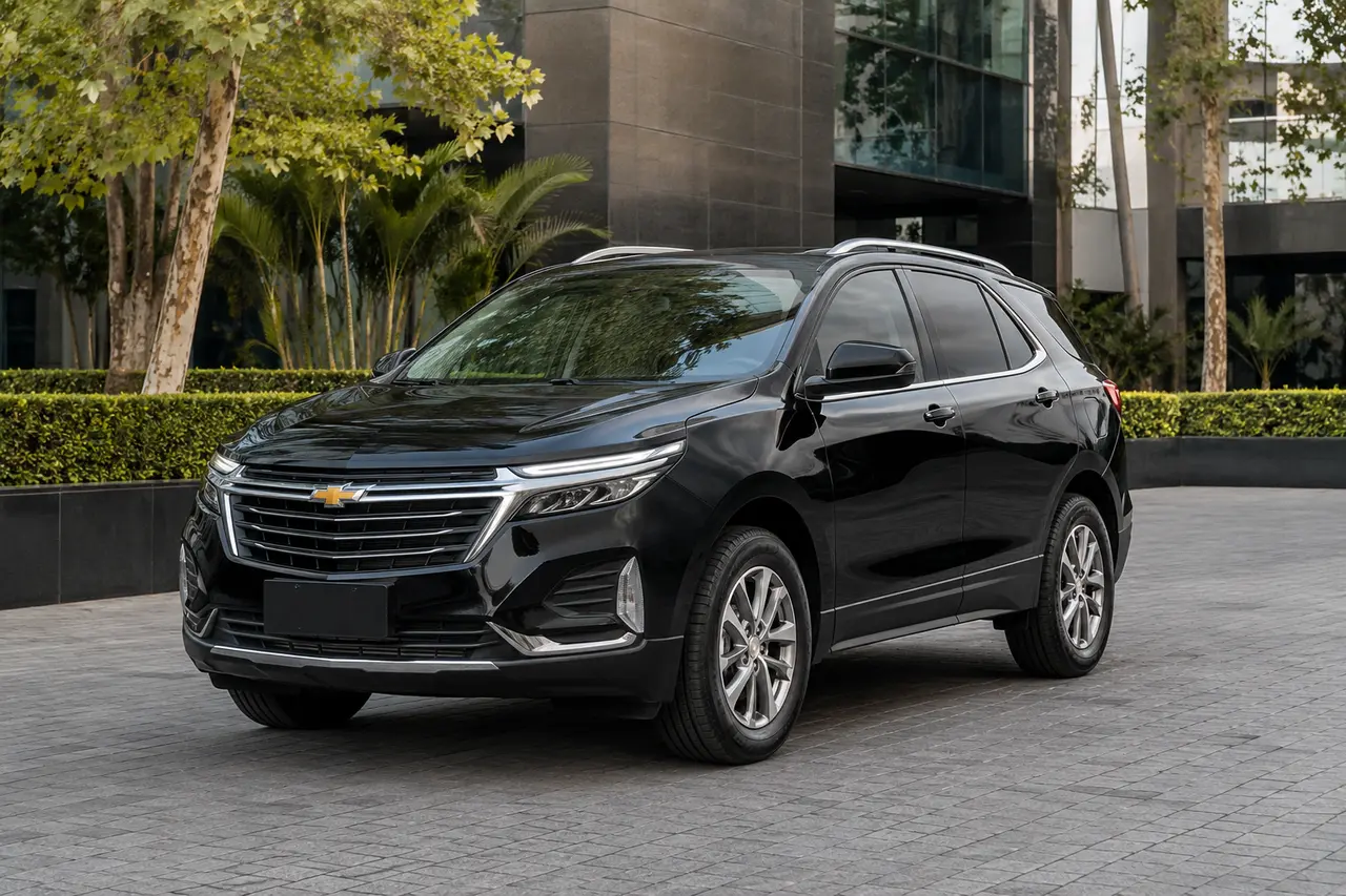 Chevrolet Equinox preta — SUV blindado